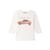 Bonpoint Tahsin T-Shirt Blanc 26FW - This Tahsin babies' organic cotton T-shirt features a charming race car print on the front.