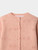 Bonpoint Tibile Cardigan Rose 26FW - This Tibile cardigan for babies stands out thanks to the novelty-stitch cherry motifs on the front and back.