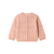 Bonpoint Tibile Cardigan Rose 26FW - This Tibile cardigan for babies stands out thanks to the novelty-stitch cherry motifs on the front and back.