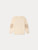 Bonpoint Martinez Pullover Ecru 26FW - This Martinez boys' sweater features a distinctive, hand-embroidered intarsia car motif on the front.