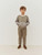 Bonpoint Elroy Sweatshirt Kaki 26FW - This Elroy zipped and hooded sweatshirt for boys features a very modern color block motif.