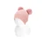 Condor Baby Rib Knithat Pale Pink 526 M - Baby rib knit hat with two faux fur pompoms.