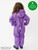 Therm SplashMagic Rainsuit 26FW Violet - When the rainsuit gets wet, a secret pattern is revealed! See the SplashMagic pattern appear in the rain then disappear again when dry.