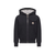 Moncler ZIP Up Cardigan Navy 26FW - Designed for everyday comfort, this zip-up hoodie is crafted from soft cotton fleece and features a practical kangaroo pocket.