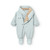 Mini A Ture Matfianna Winter Pramsuit Blue 26FW - A waterproof baby pramsuit tested to -25°C, with built-in socks, fold-over mittens, THERMOLITE® padding and fleece lining, designed for pram journeys and outdoor transitions.