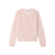 Bonpoint Marisha Cardigan Pink 26FW - This Marisha cardigan for girls is made from an incredibly soft cashmere knit.