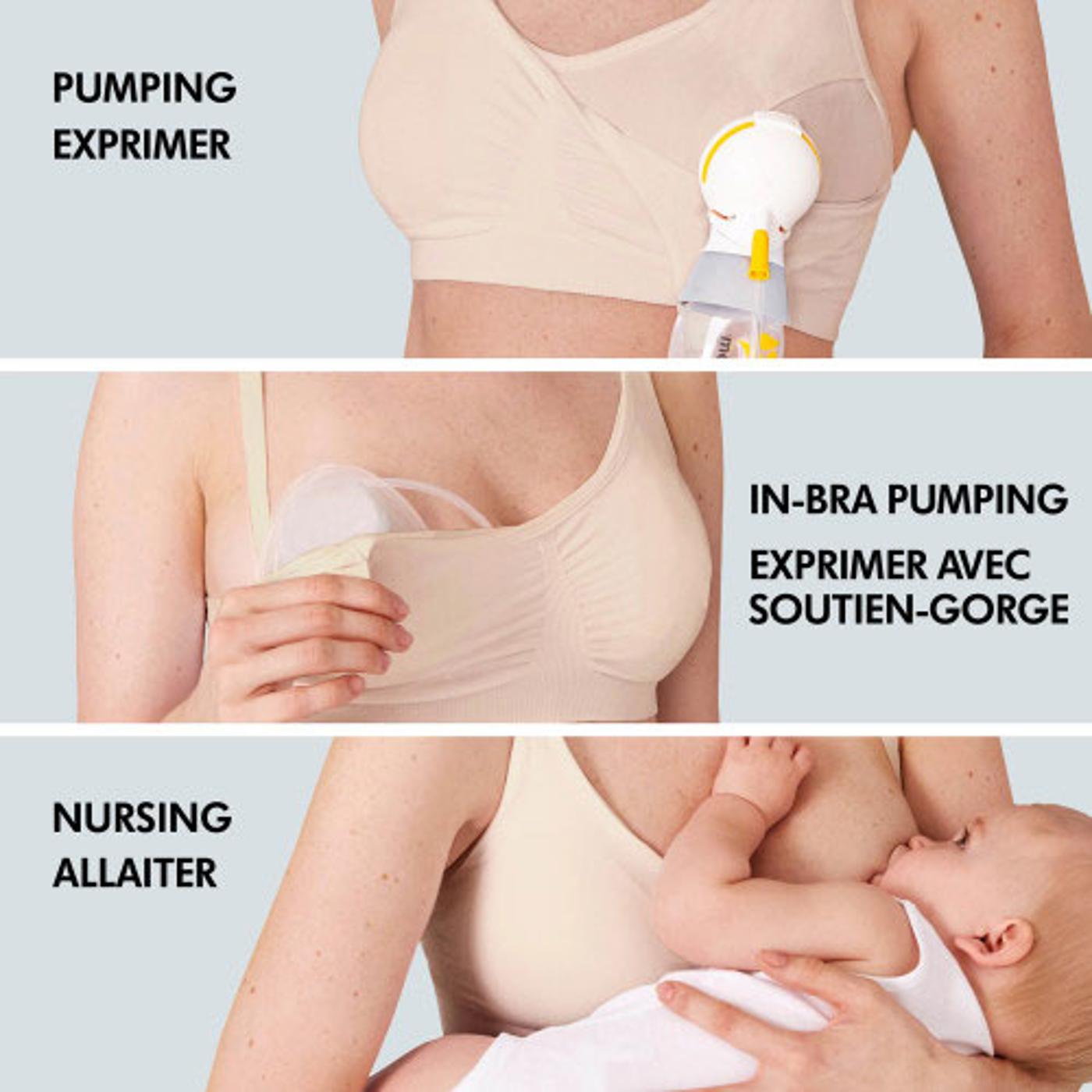 Bravado Designs 2-in-1 Pumping & Nursing Bra Hands Free for Maternity &  Breastfeeding