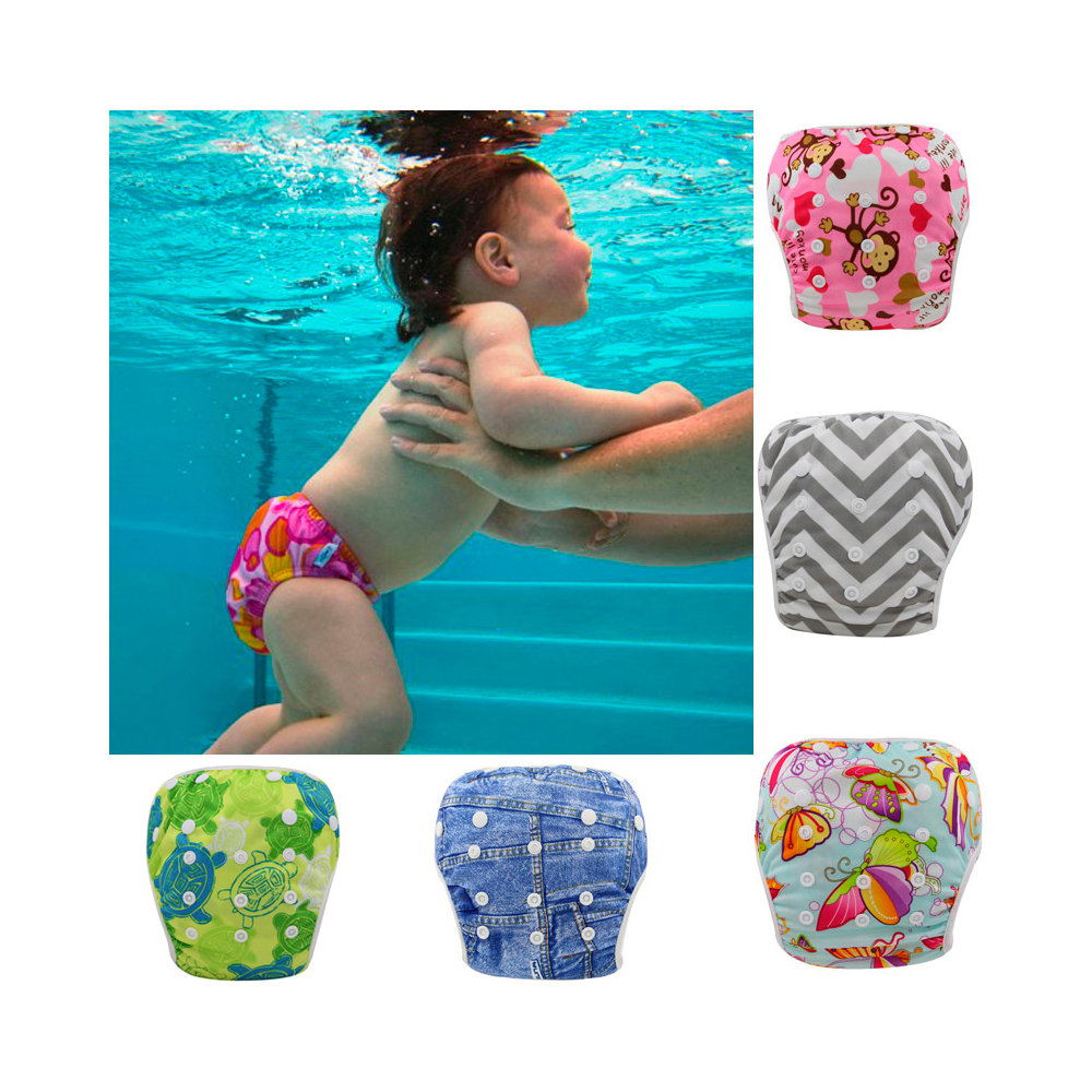 Zoocchini Baby-Toddler Knit Swim Diaper 2 Piece Set Sophie