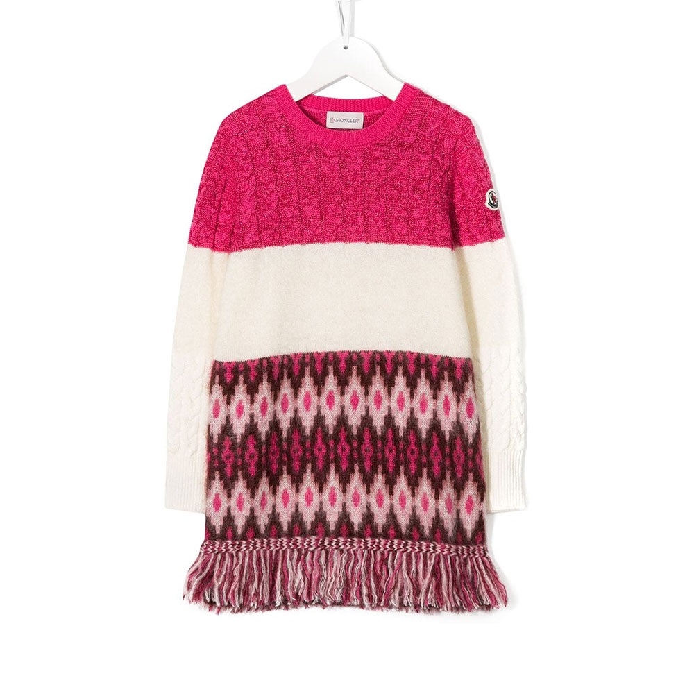 MONCLERモンクレールKnit Logo Midi Dressドレス MONCLER Ribbed-Knit Midi Dress | endource