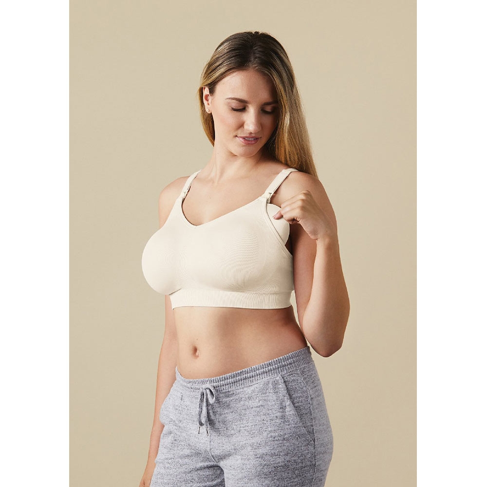 White Stretchy Wireless BRAVADO! NURSING Maternity Signature Seamless Bra M  - Simpson Advanced Chiropractic & Medical Center