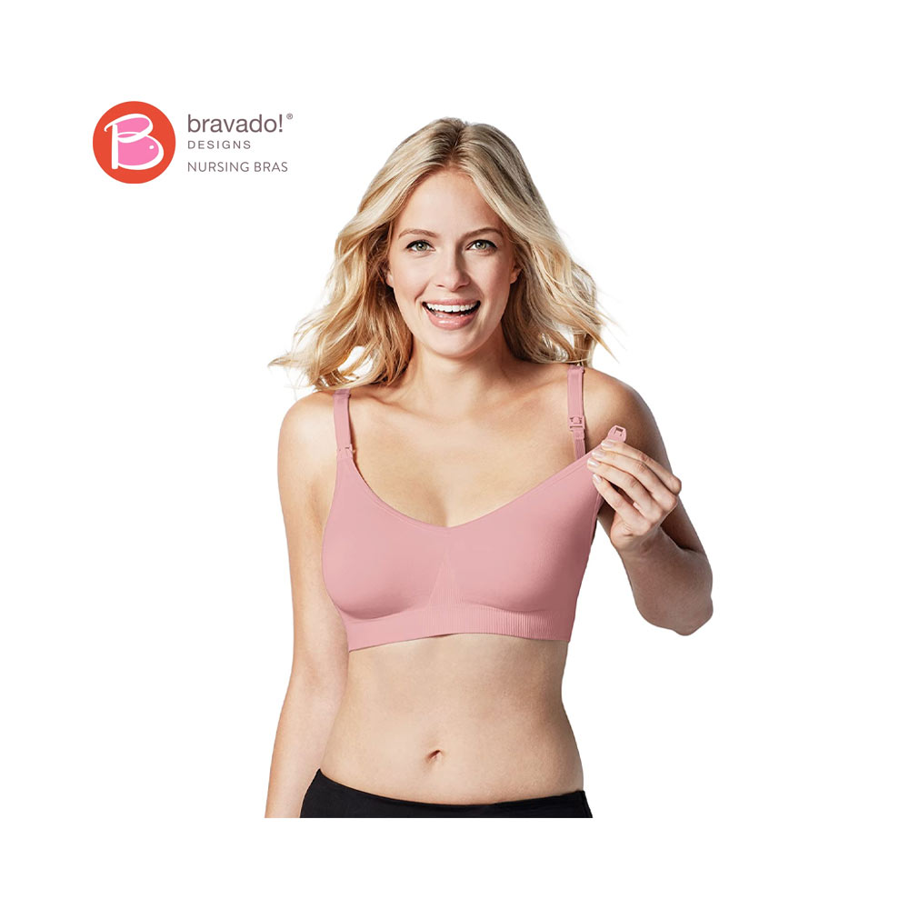 Bravado Designs Body Silk Seamless Full Cup Nursing Bra, Chalk Pink, Medium-full  Cup : Target