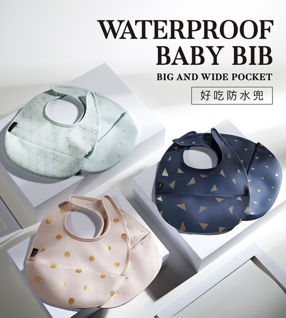 Silicone Baby Bibs, 100% Waterproof Baby Bibs