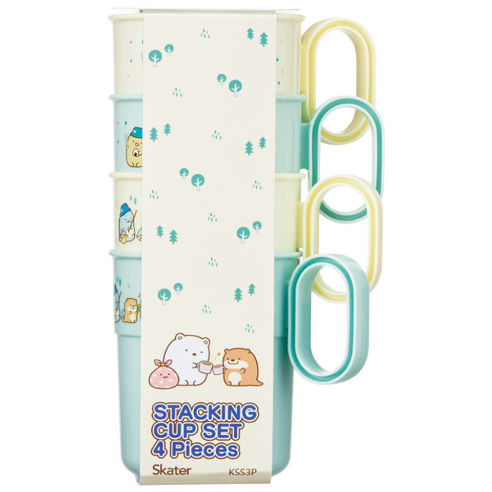 Skater Animal Crossing Tumbler with Straw 320ml 3 Pieces