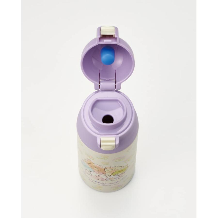 Skater Lightweight one push stainless bottle 360ML