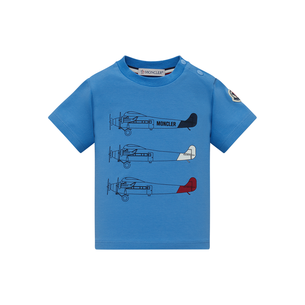 モンクレール SS RSHIRT C-SCOM-22-63927 トリコロールロゴTシャツ