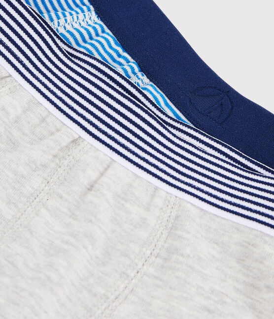 Petit Bateau 2 Boxers Blue Line & Grey