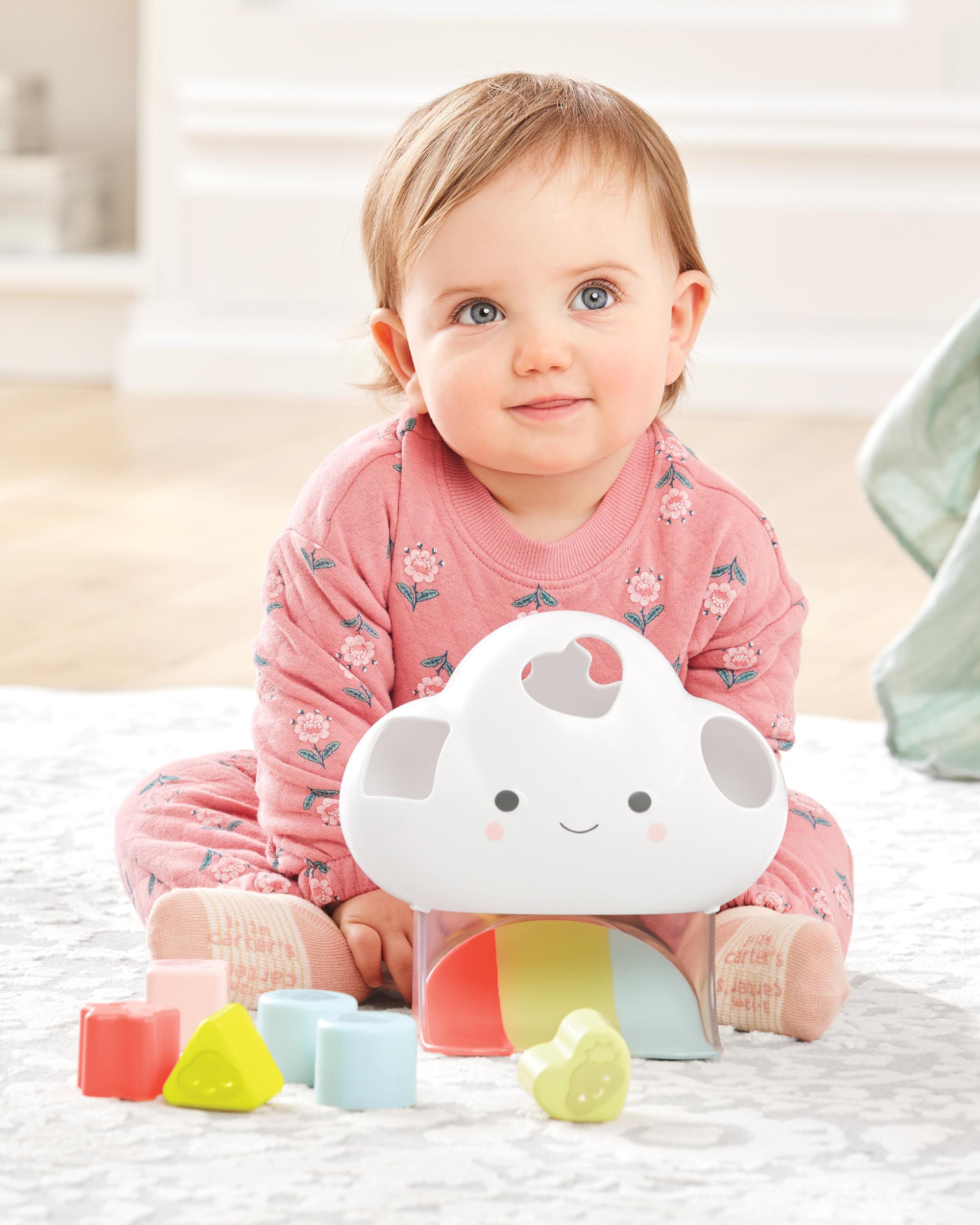 Multicolore Jouet de triage de formes et émotions pour bébés Silver Lining  Cloud