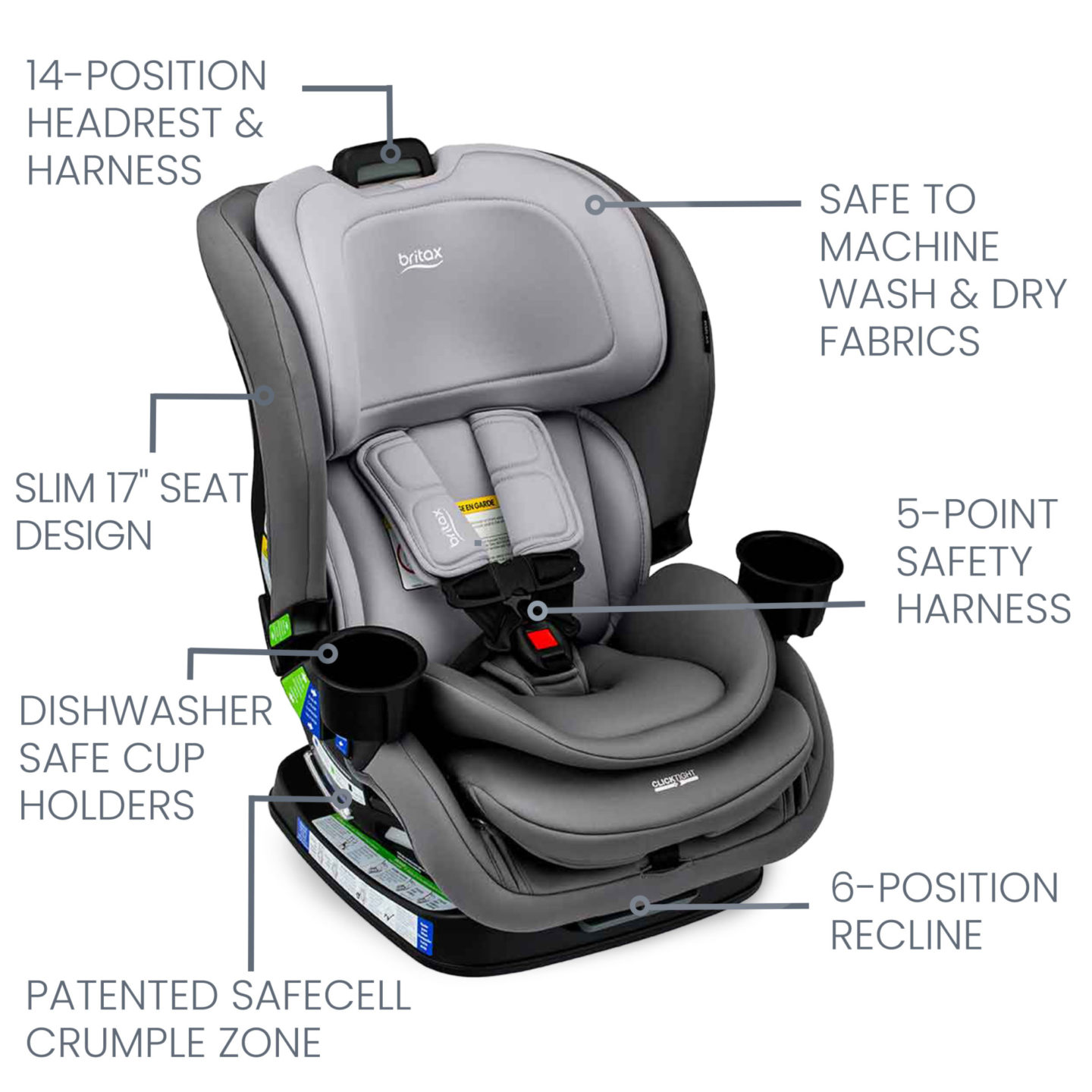 Britax Poplar Convertible Car Seat | BabySqure Canada