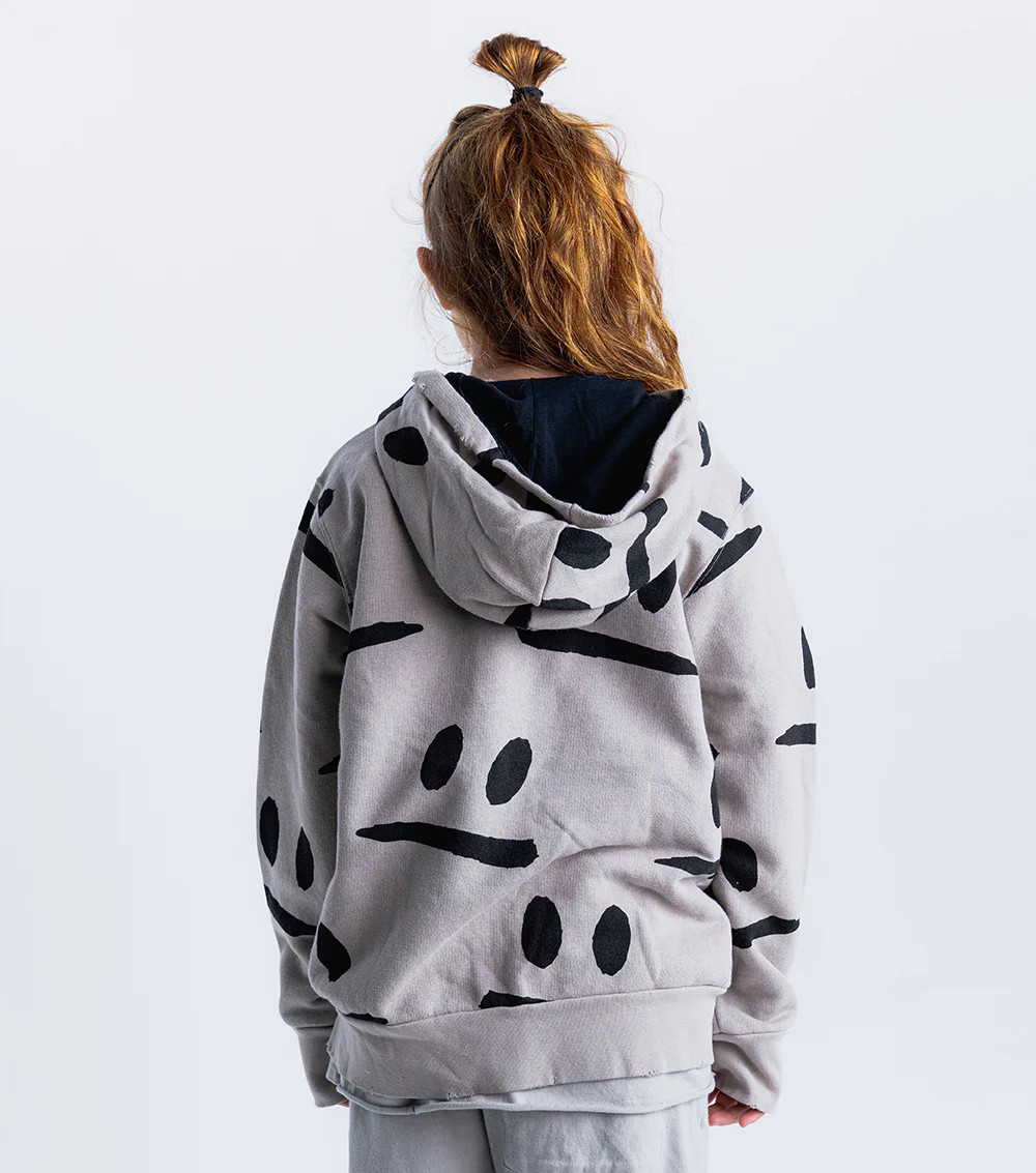 NUNUNU Smirks Zip Hoodie Smokey Grey 24SS