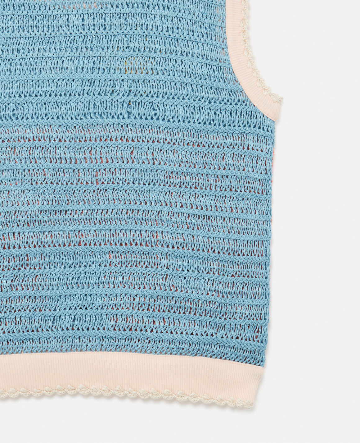 Stella McCartney Girl Knit Vest With House Crochet 24FW