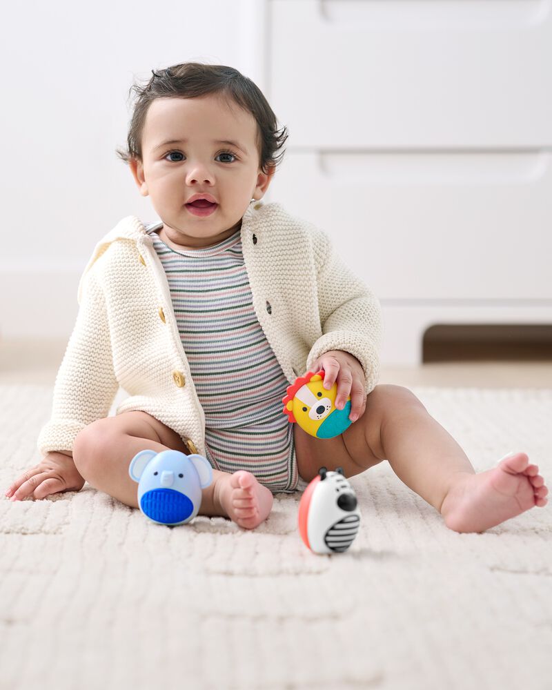 Skip Hop Jungle Egg Shaker Trio (3 Pc Set)