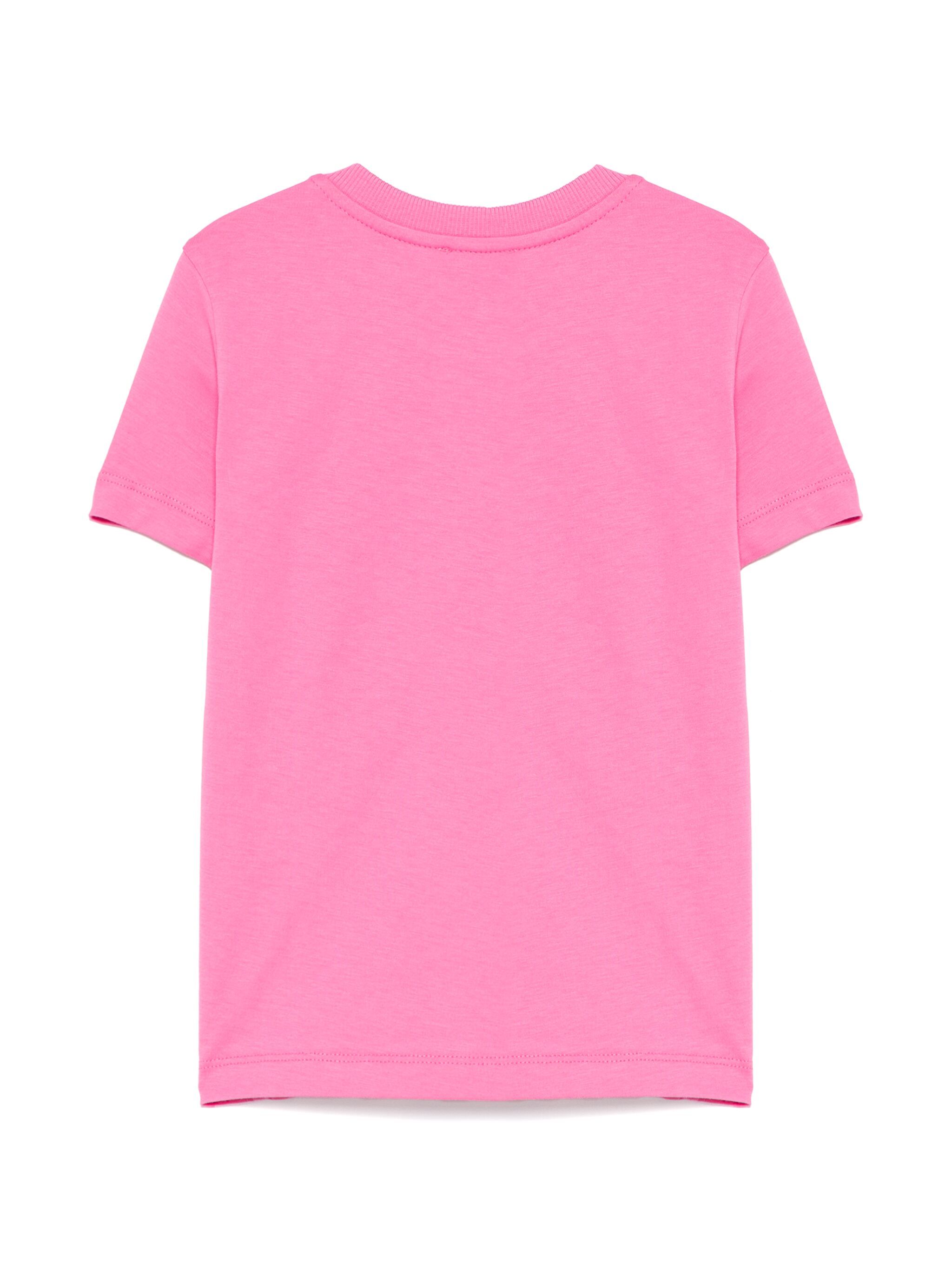 Moschino Ss Tee W Three Bears Logo Print Pink 25SS