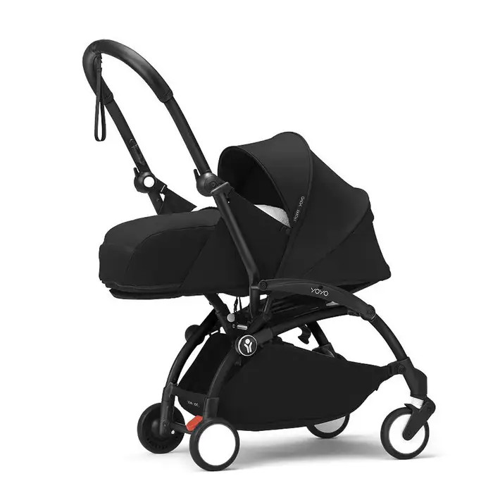 Stokke YOYO3 Stroller Bundle With Newborn & Car Seat Adaptor Black
