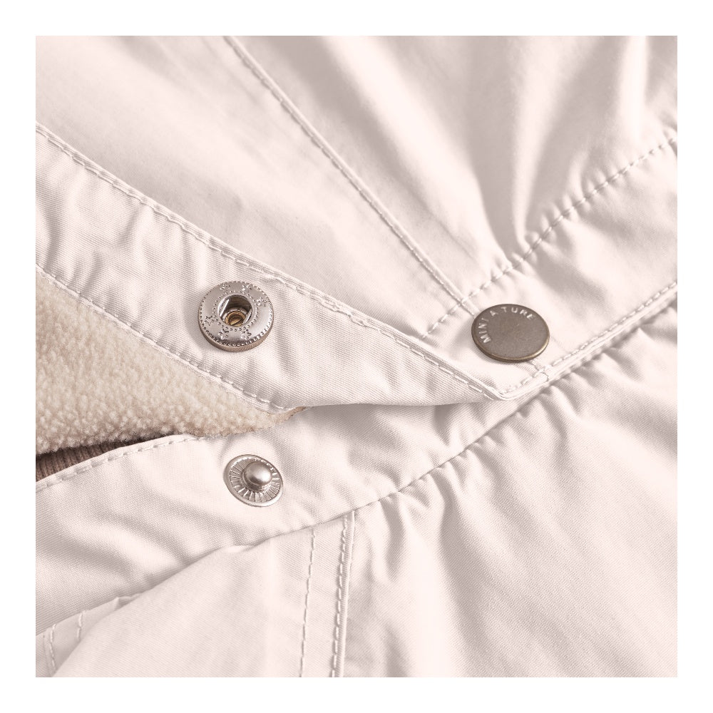 Mini A Ture Wang Matwai fleece lined spring jacket 25SS Silver Peony