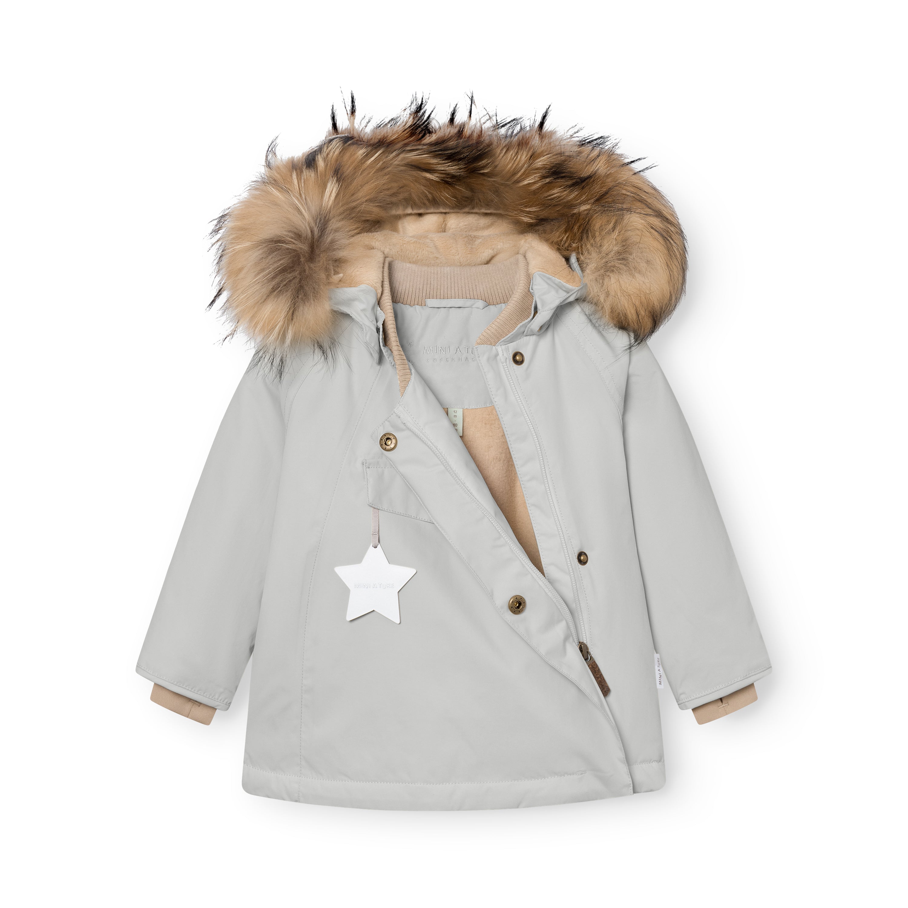 Mini A Ture Winter Jacket fur. GRS 25FW Puritan Grey