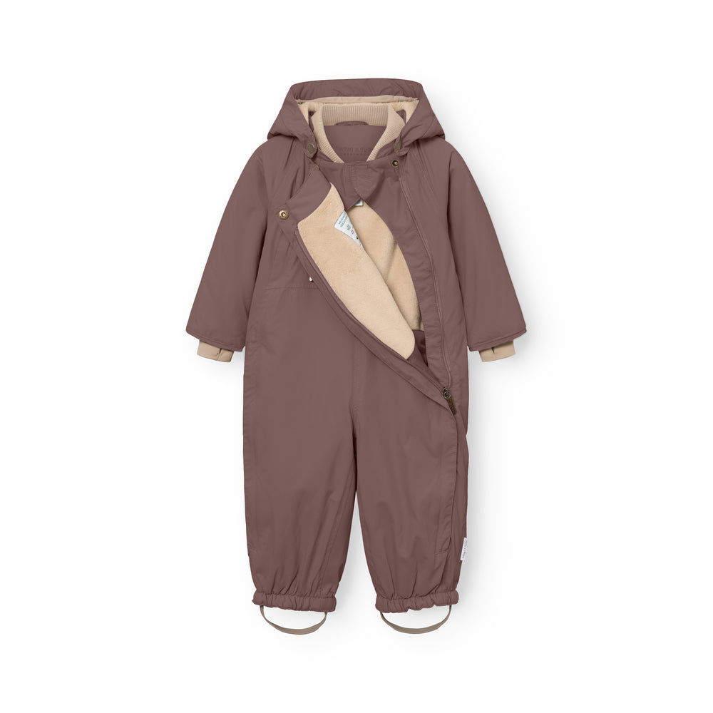 Mini A Ture Wisti Fleece Lined Snowsuit 25FW Peppercorn Plum