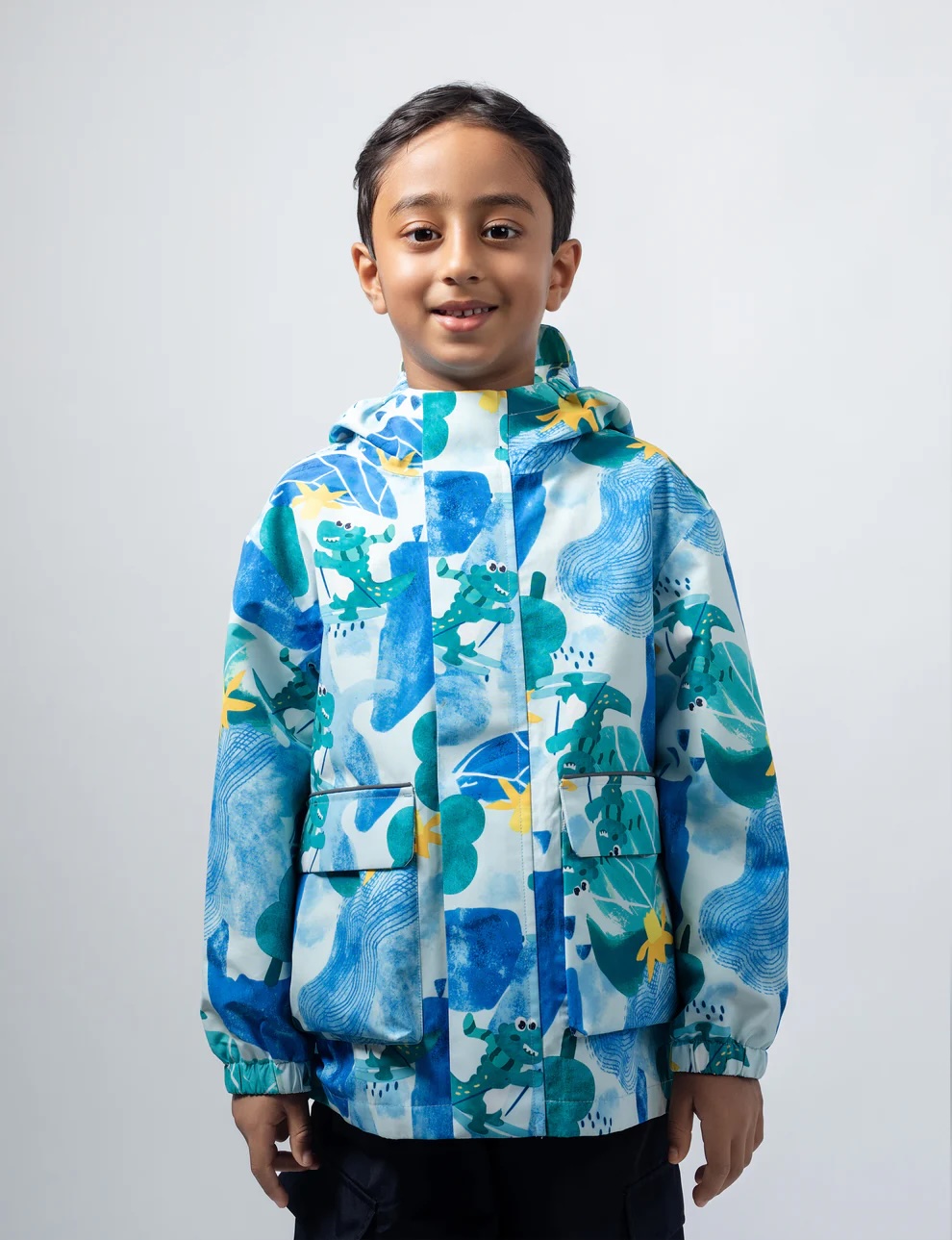 Walking Pi Little Stanley Rain Jacket 26SS Snowy Dino