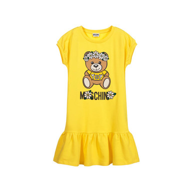 Moschino Girl Dress Flower Bear 2021ss