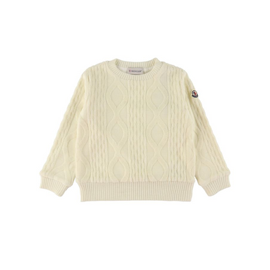 t*i様 サイズL Moncler VESTITO アイボリー Moncler 3D Effect Sweatshirt Silk White 21FW
