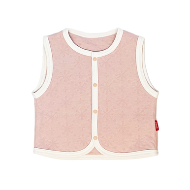 Stample Snowflake Jacquard Quilted Vest PInk