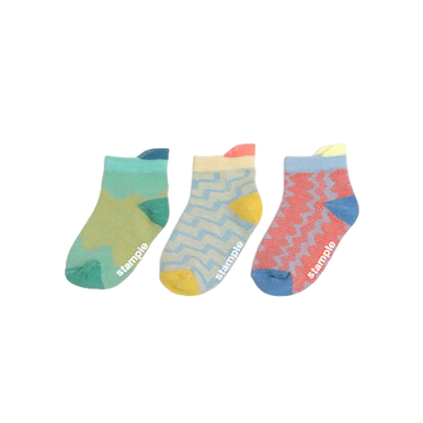【S-low 】Jelly BeanTHEBARBAROCKETS Light-Mesh-Baby-Ankle-Socks-3P