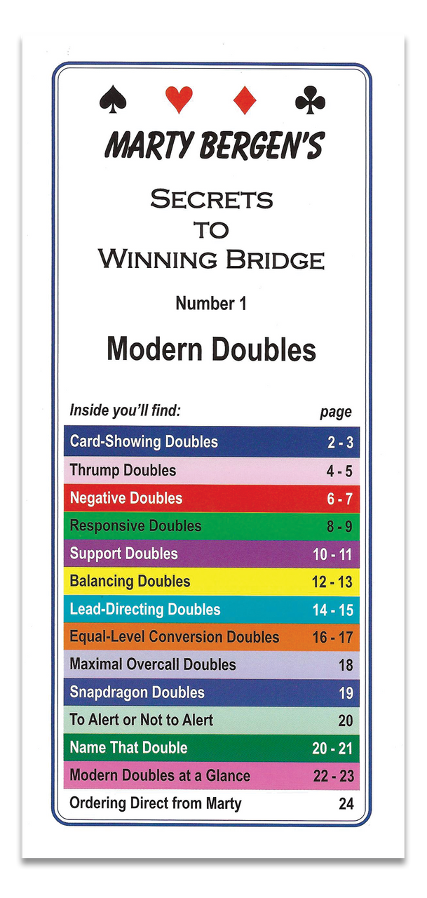 Secrets to Winning Bridge by Marty Bergen Baron Barclay Bridge Supply