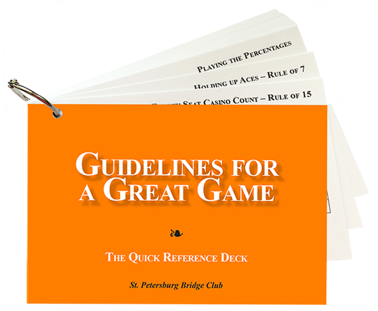 Guidelines For A Great Game Quick Reference Deck - Baron Barclay Bridge  Supply