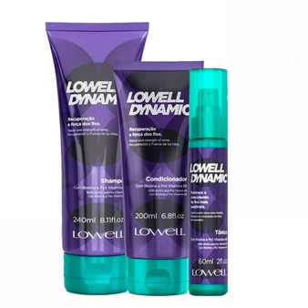 Lowell Kit Dynamic Shampoo, Conditioner and Tonic Recovery and Strength