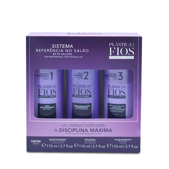 Kit Plastica dos Fios Selagem Térmica Thermal Sealing Progressive Three Step 3x110ml/3x3.71fl.oz.