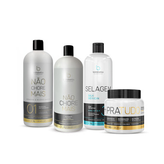 Borabella Smoothing System Não Chore Mais Kit & Mask 1Kg & Organic Seal 3D