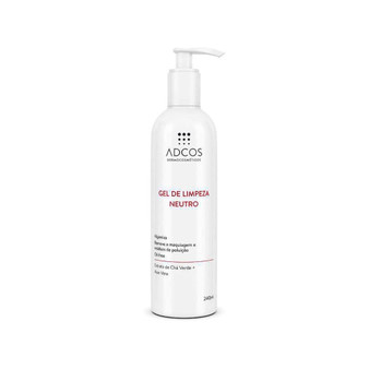 Adcos Neutral Cleansing Gel Cleanser Removes Makeup and Pollution residue Oil-free 240ml/8.11 fl.oz