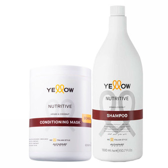 Alfaparf Yellow Nutritive Shampoo & Conditioning Mask Professional Kit