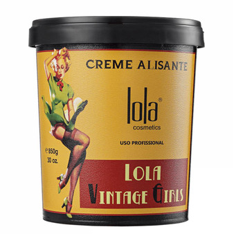 Lola Cosmetics Cream Smoothing Vintage Girls Creme Alisante Professional Use Hair Care 850g/29.9 oz