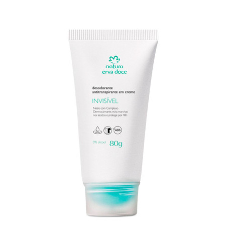 Natura Erva Doce Antiperspirant Deodorant in Invisible Cream 80g/2.82fl.oz Natura Erva Doce Antiperspirant Deodorant in Invisible Cream 80g/2.82fl.oz