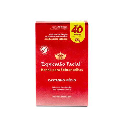 Hintz Cosmetics Henna Facial Expression for Eyebrows Medium Brown Castanho Médio 2.5g/0.8 oz Hintz Cosmetics Henna Facial Expression for Eyebrows Medium Brown Castanho Médio 2.5g/0.8 oz