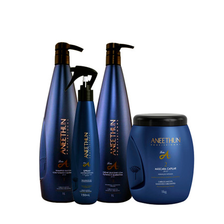 Kit Aneethun Hydration Line A Shampoo Cream Silicone Hair Mask and Multibenefits Spray Kit Aneethun Hydration Line A Shampoo Cream Silicone Hair Mask and Multibenefits Spray