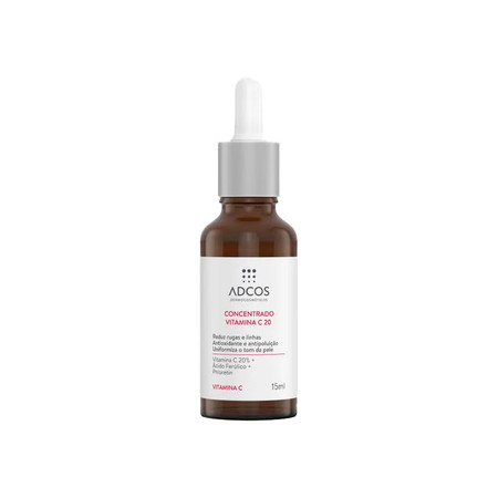 Adcos Derma Complex Vitamin C 20 Anti-Aging Complex Reduces Wrinkles and Lines 15ml/0.50 fl.oz Adcos Derma Complex Vitamin C 20 Anti-Aging Complex Reduces Wrinkles and Lines 15ml/0.50 fl.oz