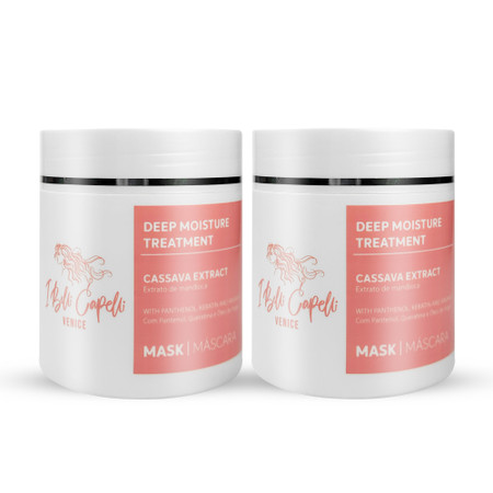 I Belli Capelli Venice Cassava Extract Mask with Panthenol Keratin and Argan Oil 2x500g/2x17.6 oz