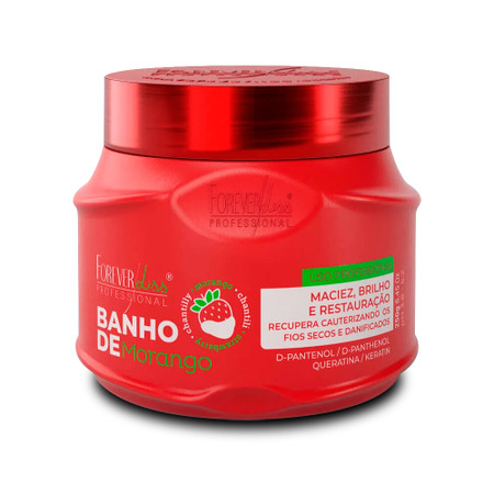Forever Liss Strawberry Bath Mask Ultra Concentrated Máscara Banho de Morango 250g/8.45 oz Forever Liss Strawberry Bath Mask Ultra Concentrated Máscara Banho de Morango 250g/8.45 oz