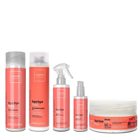 Kit Cádiveu Bye Bye Frizz Shine Definition and Protection 5 Products Kit Cádiveu Bye Bye Frizz Shine Definition and Protection 5 Products